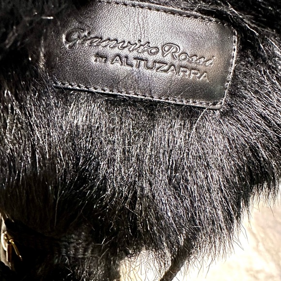 Beautiful Gianvito Rossi for Altuzarra leather lace up boots with fur accent - Picture 7 of 8